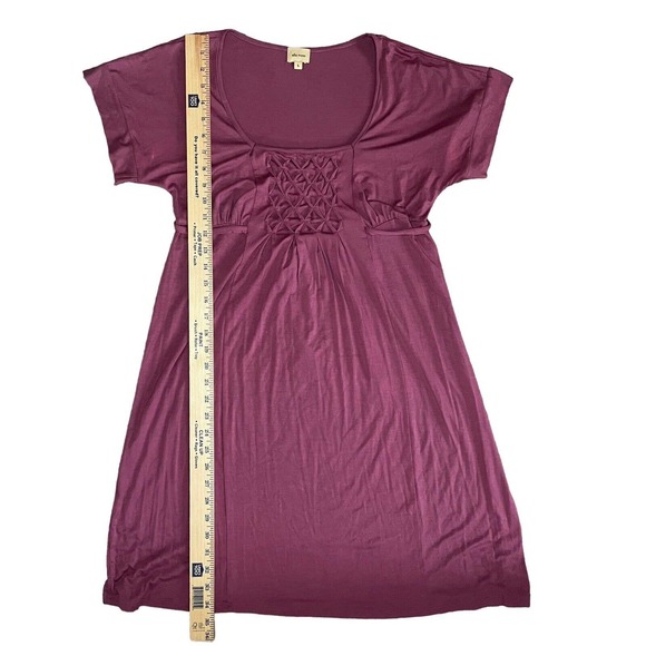 Ella Moss Purple Mini Dress Womens Size Large With Tie Back - Picture 8 of 10